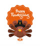 happy thanksgiving celebration poster Wall Decal