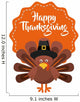 happy thanksgiving celebration poster Wall Decal
