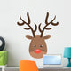 Reindeer Christmas Character Icon Wall Decal