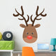 Reindeer Christmas Character Icon Wall Decal
