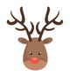 Reindeer Christmas Character Icon Wall Decal