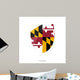 Flag Maryland Style Rugby Wall Decal