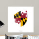 Flag Maryland Style Rugby Wall Decal