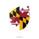 Flag Maryland Style Rugby Wall Decal
