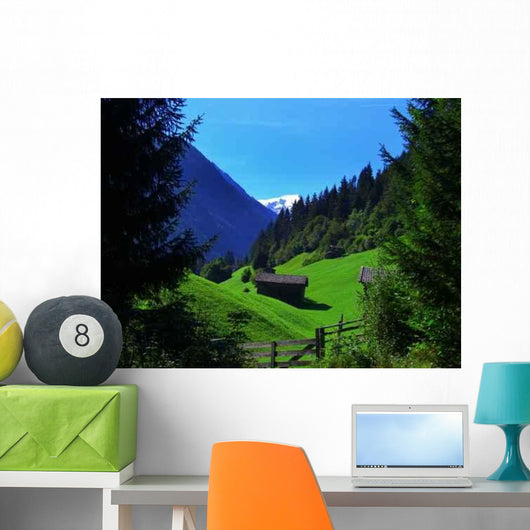 Mountain Landscape Wall Decal Design 1