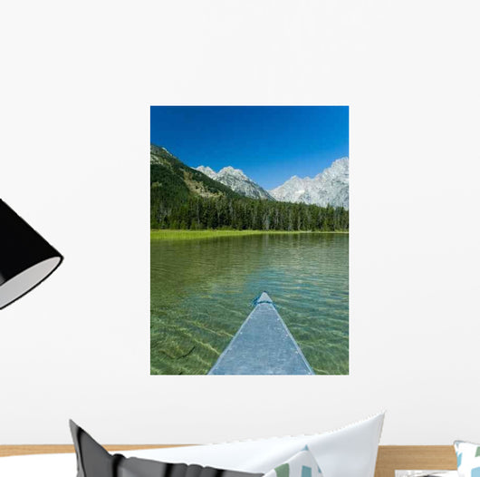 Canoeing Tetons Wall Decal