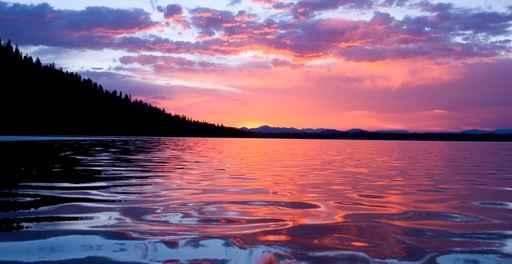 Sunrise Leigh Lake Wall Decal