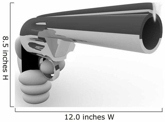 Smoking Gun with Hand Wall Decal
