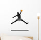 Basketball Player silhouette Wall Decal