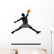 Basketball Player silhouette Wall Decal