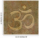Om Symbol Engraved on Stone Wall Mural