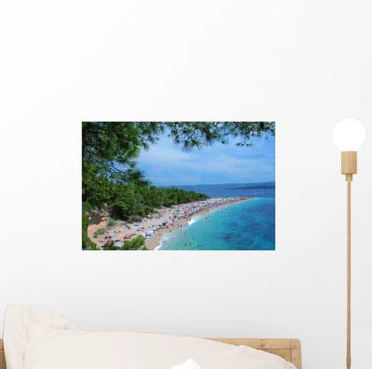 Sunbathing Beach Wall Decal