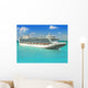 Luxury Cruise Ship Sailing from Port Wall Mural