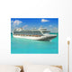 Luxury Cruise Ship Sailing from Port Wall Mural