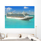 Luxury Cruise Ship Sailing from Port Wall Mural