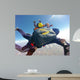 Skydiving instructor pov of student Wall Mural