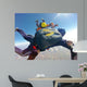Skydiving instructor pov of student Wall Mural