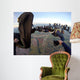 Skydiver point of view teamwork formation Wall Mural