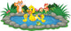 Mother Duck and Ducklings Wall Decal