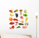 Fruits and Vegetables Collection Wall Stickers