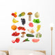 Fruits and Vegetables Collection Wall Stickers