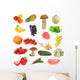 Fruits and Vegetables Collection Wall Stickers
