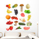 Fruits and Vegetables Collection Wall Stickers