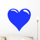 Shining Blue Heart Wall Decal
