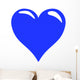 Shining Blue Heart Wall Decal