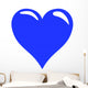 Shining Blue Heart Wall Decal