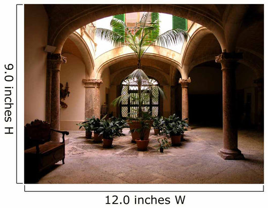 courtyard in palma Wall Mural