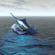 BLUE MARLIN Wall Mural