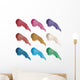 Multi-color nail polish Wall Decal