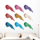 Multi-color nail polish Wall Decal