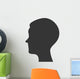 silhouette head person profile isolated vector illustration eps 10 Wall Decal