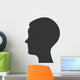 silhouette head person profile isolated vector illustration eps 10 Wall Decal