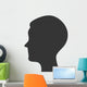silhouette head person profile isolated vector illustration eps 10 Wall Decal