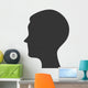 silhouette head person profile isolated vector illustration eps 10 Wall Decal