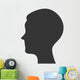 silhouette head person profile isolated vector illustration eps 10 Wall Decal