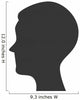 silhouette head person profile isolated vector illustration eps 10 Wall Decal