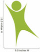 symbol healthy person  icon design, vector illustration  Wall Decal