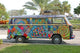 Volkwagen Bus with Graffiti Wall Mural