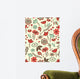 Whimsical floral seamless pattern Wall Mural