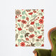 Whimsical floral seamless pattern Wall Mural