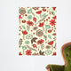 Whimsical floral seamless pattern Wall Mural