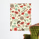 Whimsical floral seamless pattern Wall Mural