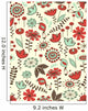 Whimsical floral seamless pattern Wall Mural