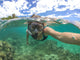 Woman Snorkeling Wall Mural