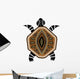 Yellow-brawn Turtle First-nation Style Wall Decal