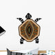 Yellow-brawn Turtle First-nation Style Wall Decal